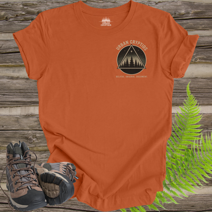 Nahanni Valley Waheela Expedition Unit T-Shirt | Valley of Headless Men Cryptid Back Print Tee