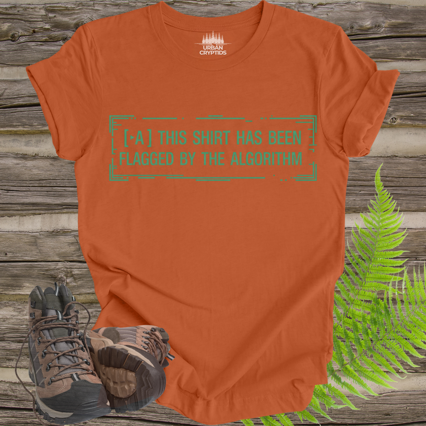 Flagged by the Algorithm T-Shirt | Funny Tech & Conspiracy Tee – Urban Cryptids