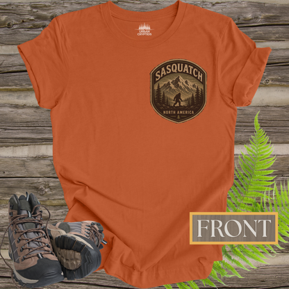 Wildman Chronicles: The Many Names of Sasquatch | Bigfoot Back Print T-Shirt