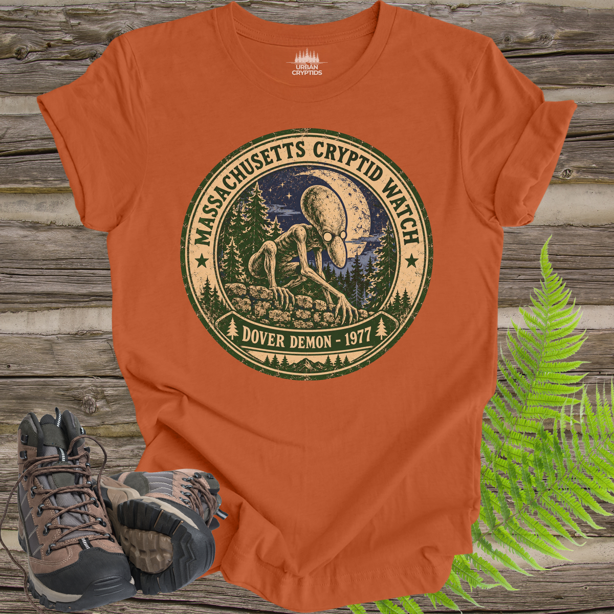 Dover Demon Massachusetts Cryptid Watch Vintage T-Shirt