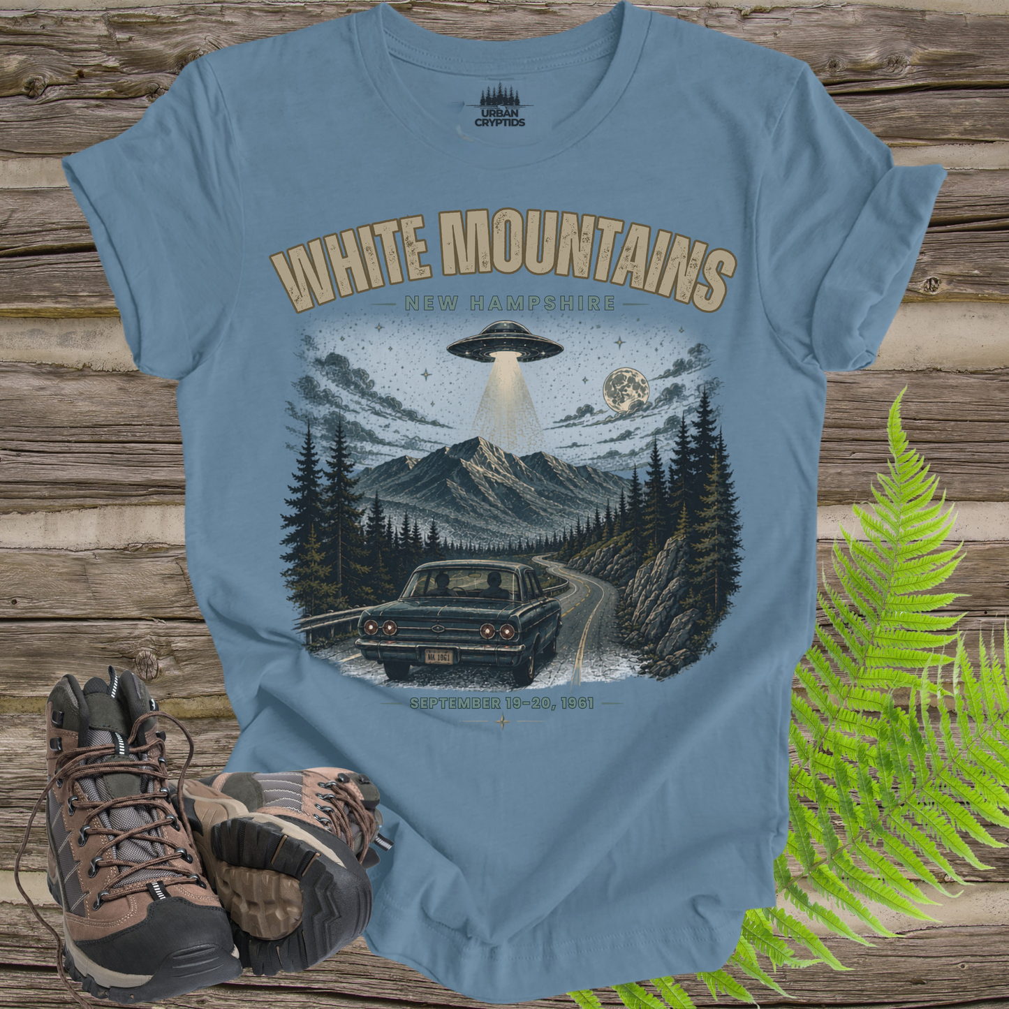 White Mountains UFO Encounter Shirt | Betty & Barney Hill 1961 Vintage Tee