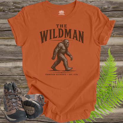 The Wildman | Frontier Accounts Est. 1776 Vintage Bigfoot T-Shirt