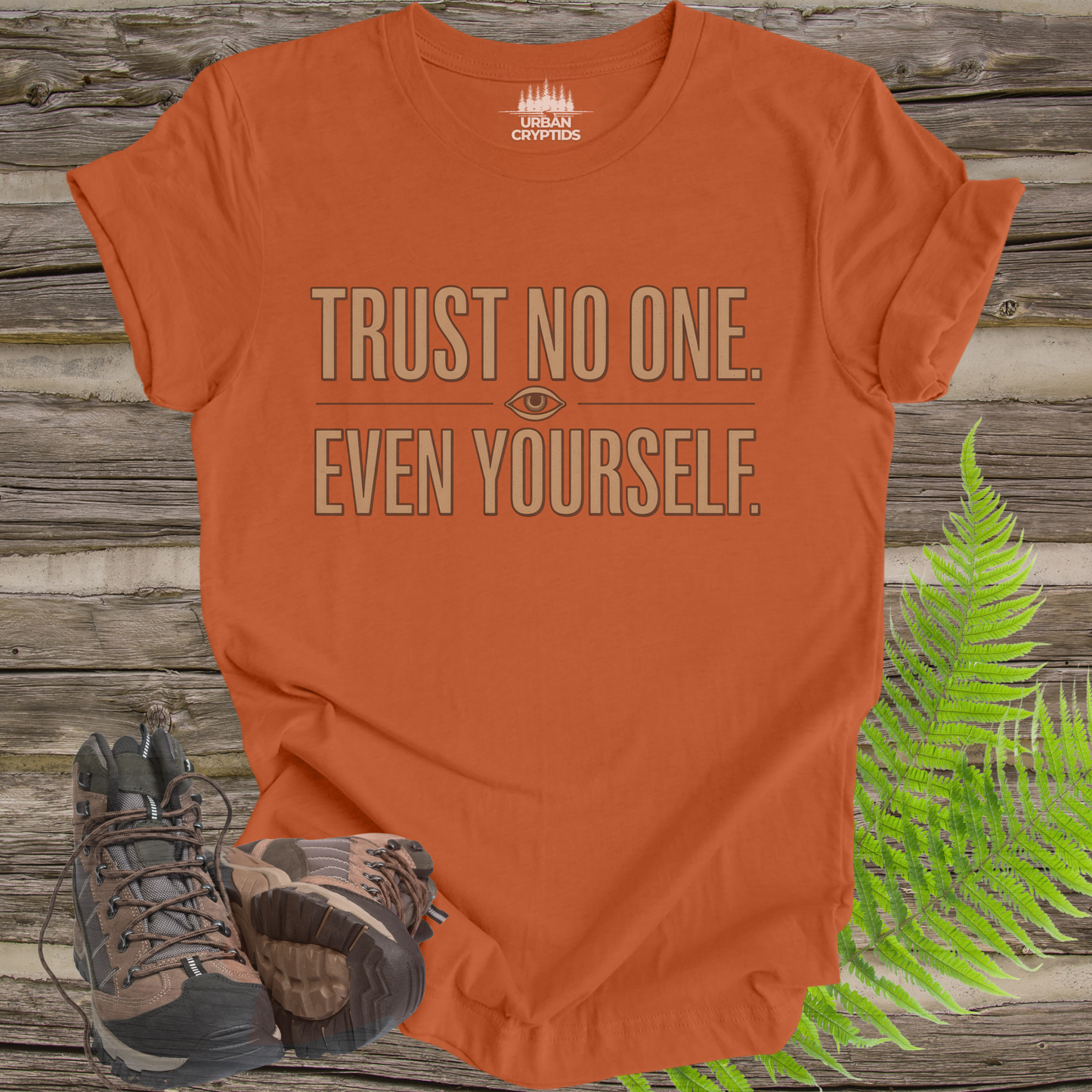 Trust No One. Even Yourself. T-Shirt | Paranoid Vintage Graphic Tee – Urban Cryptids
