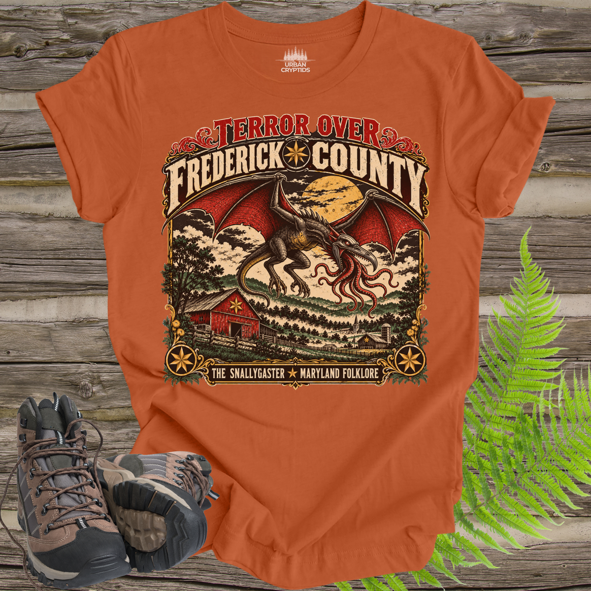 Snallygaster T-Shirt – Frederick County Maryland Cryptid Folklore Tee