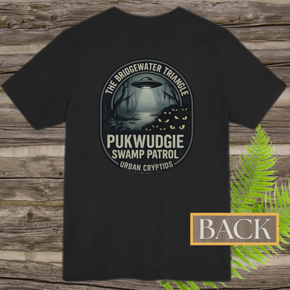 Bridgewater Triangle Pukwudgie Swamp Patrol T-Shirt | Massachusetts Cryptid Field Research Tee