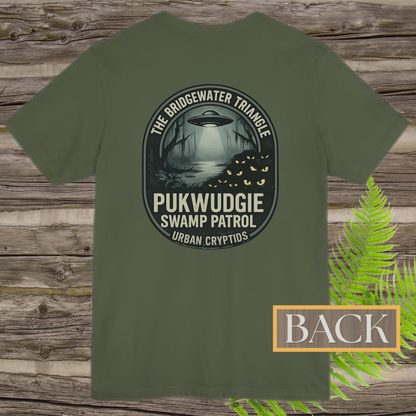 Bridgewater Triangle Pukwudgie Swamp Patrol T-Shirt | Massachusetts Cryptid Field Research Tee