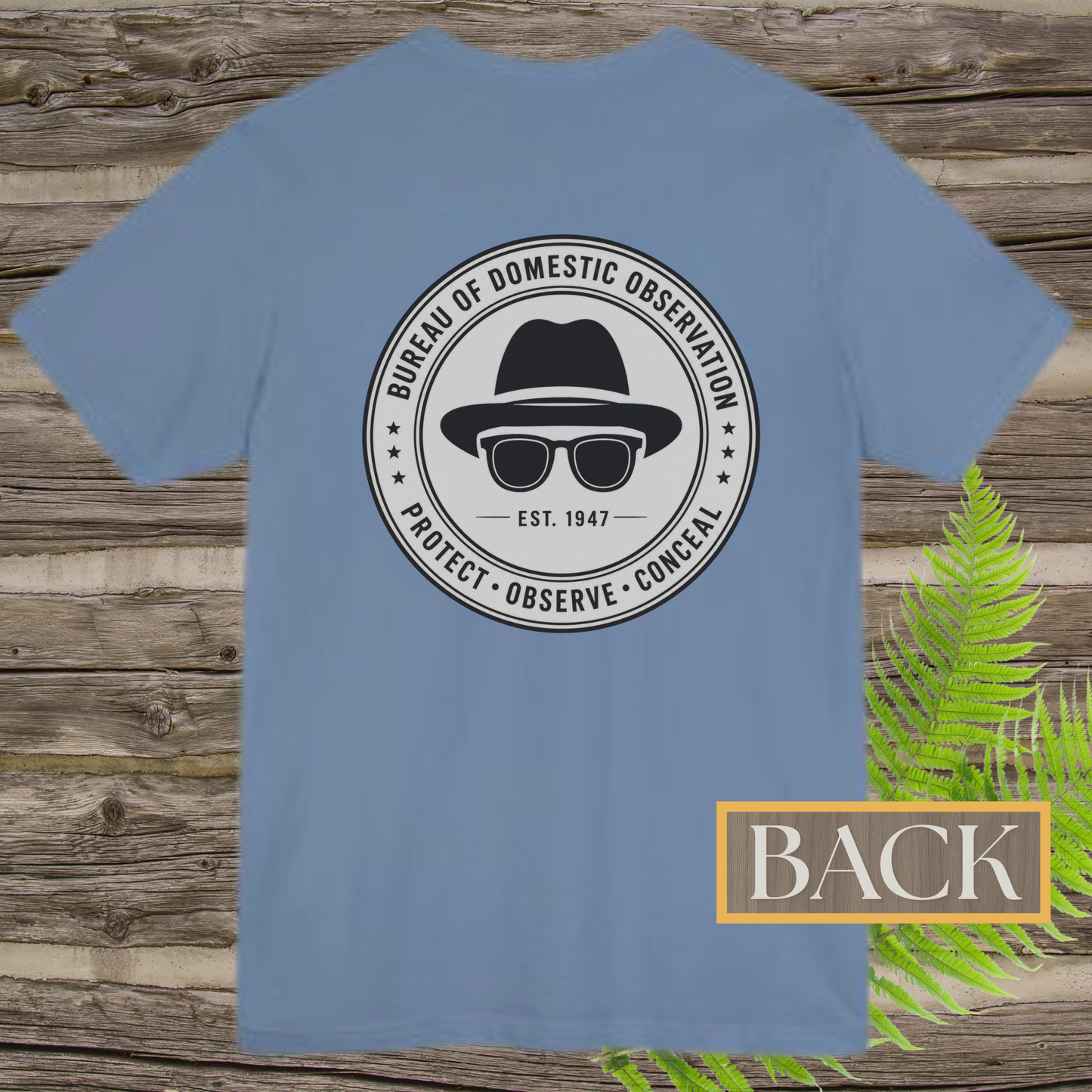 Bureau of Domestic Observation Front & Back Tee | Men in Black Inspired Paranormal Shirt