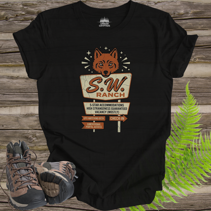 Skinwalker Ranch Shirt – S.W. Ranch UFO Tee, Paranormal Desert Sign Shirt, Cryptid Alien T-Shirt