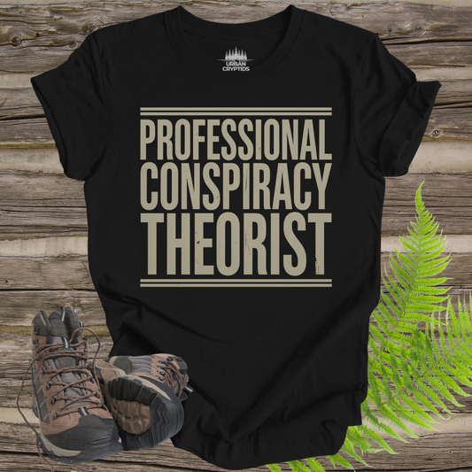 Professional Conspiracy Theorist T-Shirt | Funny Aliencore Tee – Urban Cryptids