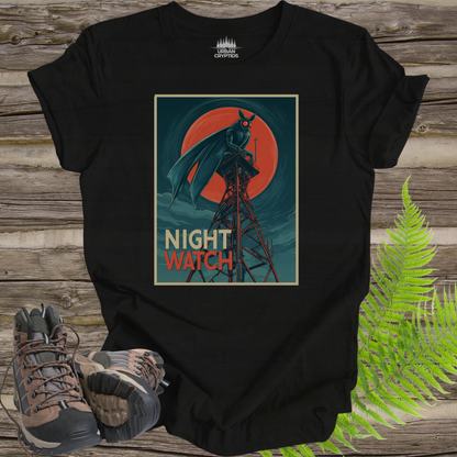 Mothman Night Watch Vintage Cryptid Poster T-Shirt