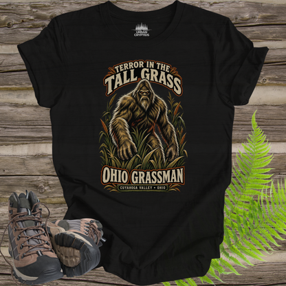 Ohio Grassman T-Shirt – Cuyahoga Valley Bigfoot Cryptid Shirt