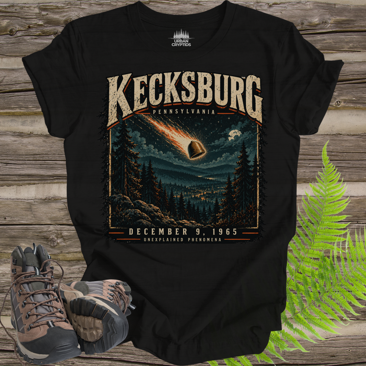 Kecksburg UFO Fireball T-Shirt – Vintage 1965 Pennsylvania Alien Encounter Graphic Tee