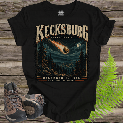 Kecksburg UFO Fireball T-Shirt – Vintage 1965 Pennsylvania Alien Encounter Graphic Tee