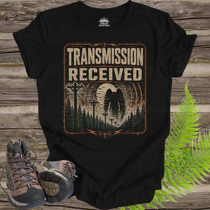 Transmission Received Mothman T-Shirt – Paranormal Radio Cryptid Tee