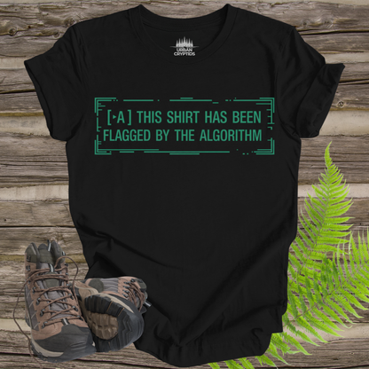 Flagged by the Algorithm T-Shirt | Funny Tech & Conspiracy Tee – Urban Cryptids