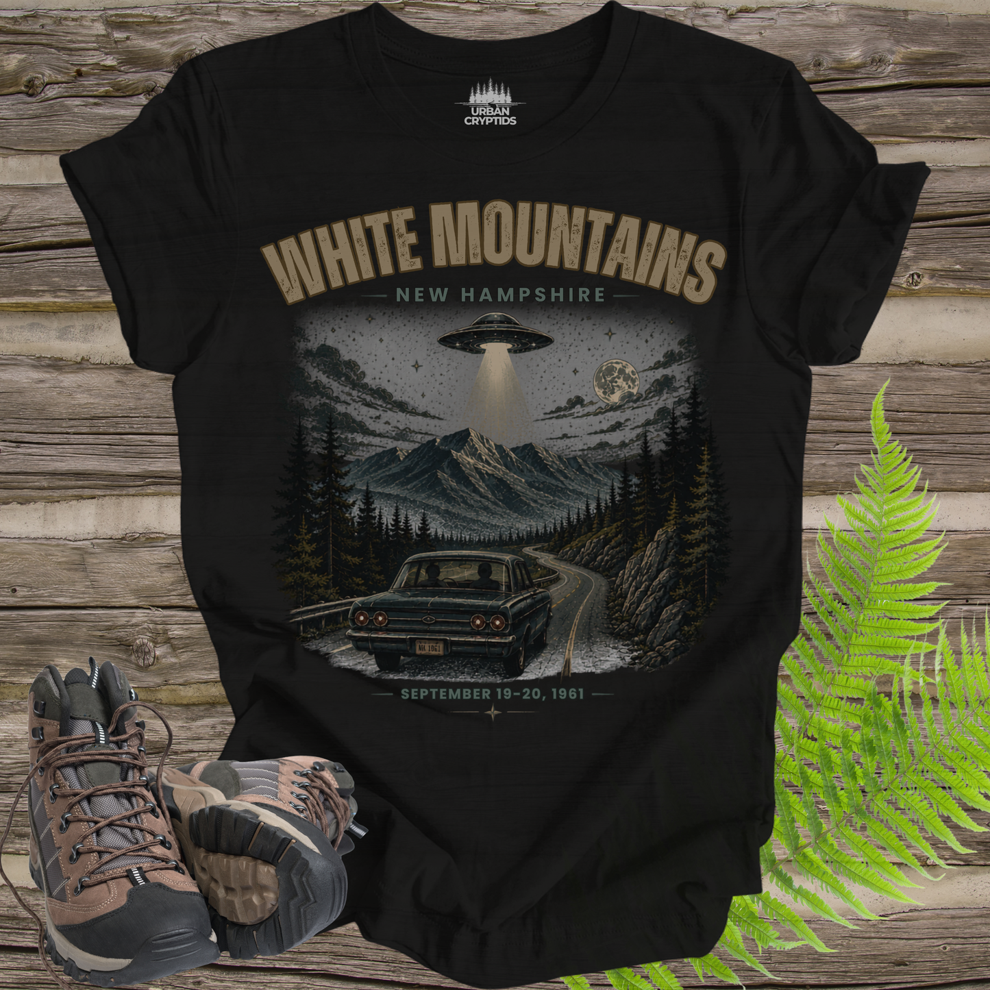 White Mountains UFO Encounter Shirt | Betty & Barney Hill 1961 Vintage Tee
