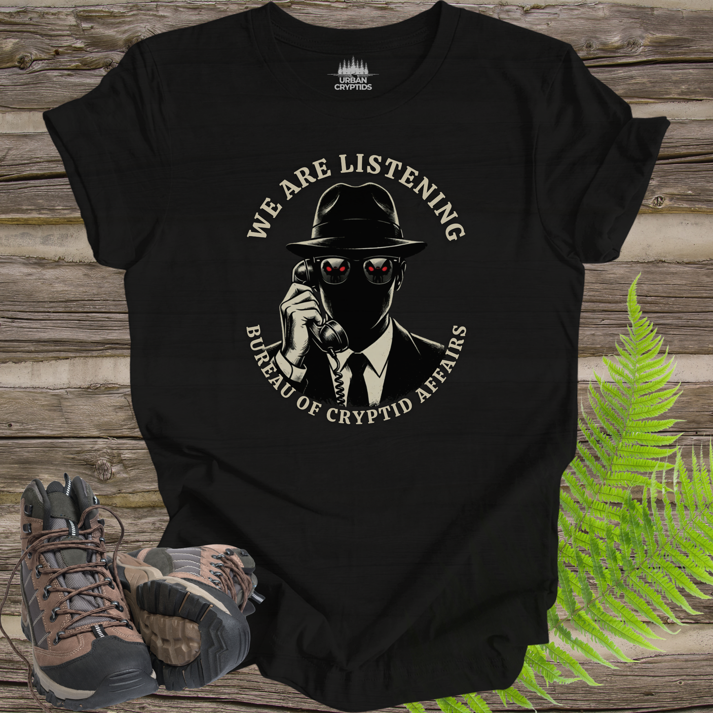 We Are Listening – Bureau of Cryptid Affairs Tee