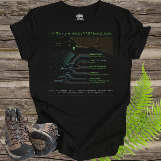 Nimitz AESA Tactical Display Tee – UAP Encounter File Shirt