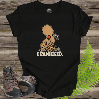 I Panicked Funny Dover Demon Cryptid T-Shirt