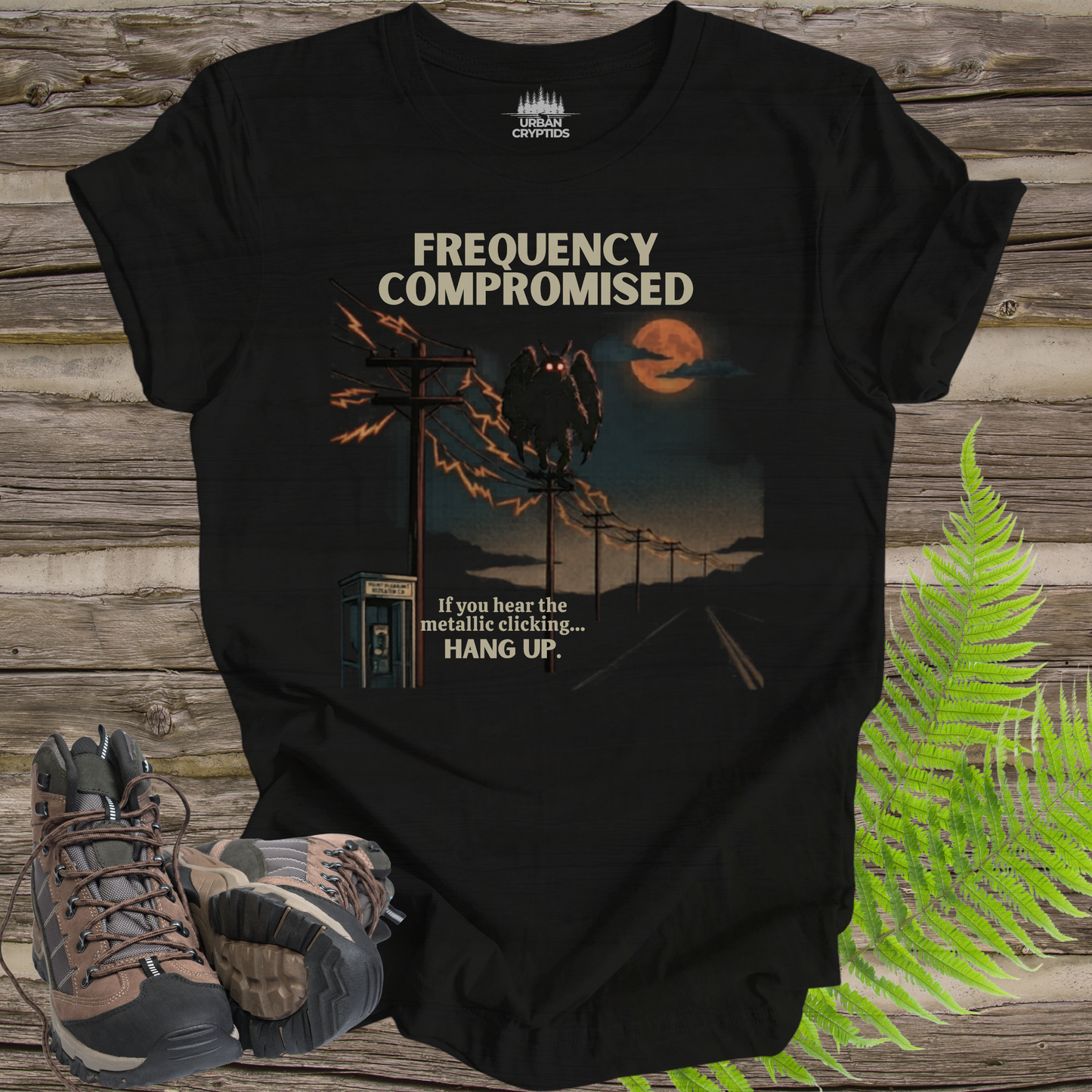 Frequency Compromised Mothman Tee