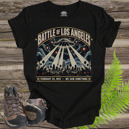 Battle of Los Angeles 1942 UFO T-Shirt – Vintage WWII Alien Encounter Tee