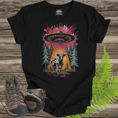 Close Encounter of the Herd Kind - Alien Cow Abduction T-Shirt