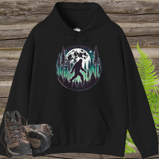 Bigfoot Moonlight Forest Sweatshirt – Sasquatch Cryptid Pullover