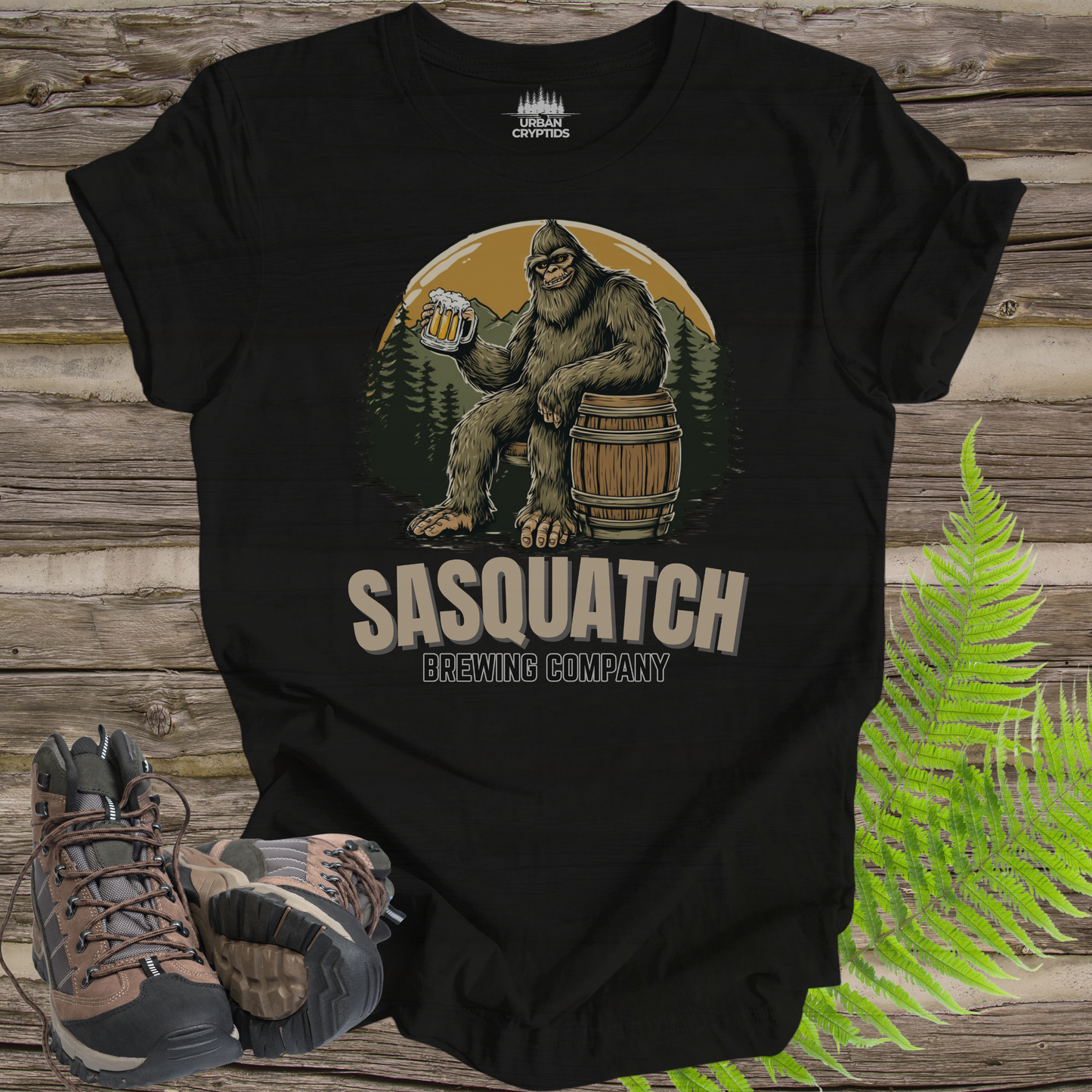 Sasquatch Brewing Company Funny Bigfoot Beer T-Shirt