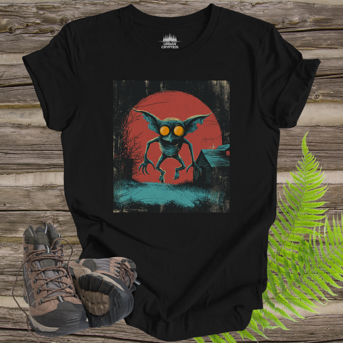Vintage Hopkinsville Goblin Poster Tee – Retro Kentucky Cryptid T-Shirt
