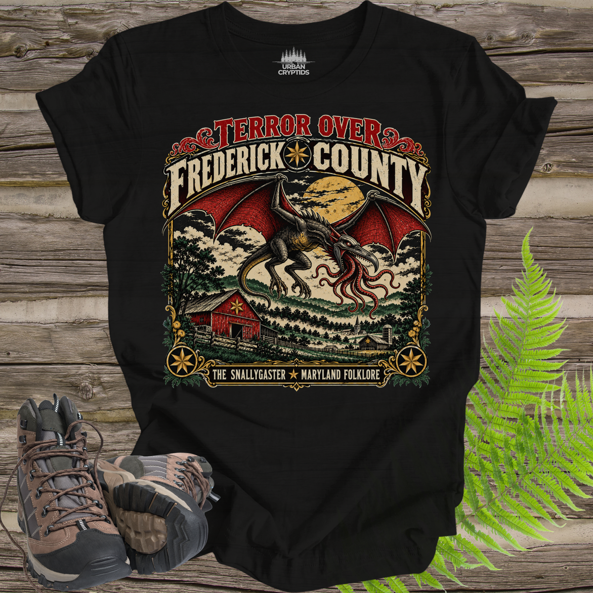 Snallygaster T-Shirt – Frederick County Maryland Cryptid Folklore Tee