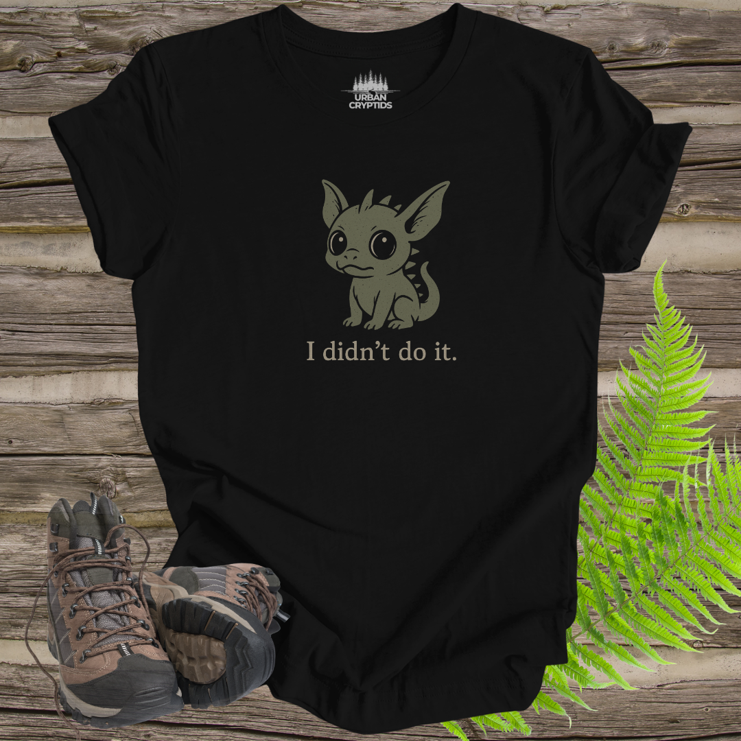 Chupacabra “I Didn’t Do It” Tee – Cute Cryptid Shirt with Funny Paranormal Humor
