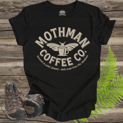 Mothman Coffee Co. Tee – Dark Roast from the Shadows
