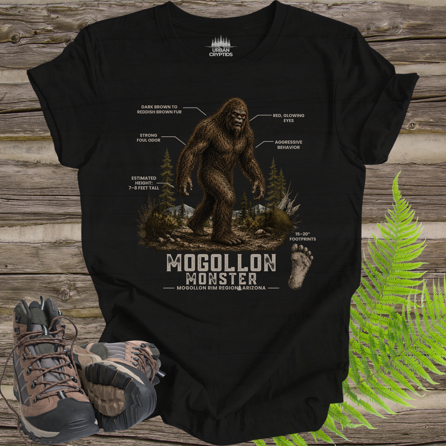 Mogollon Monster Tee | Hominid Series Arizona Cryptid Field Guide Shirt