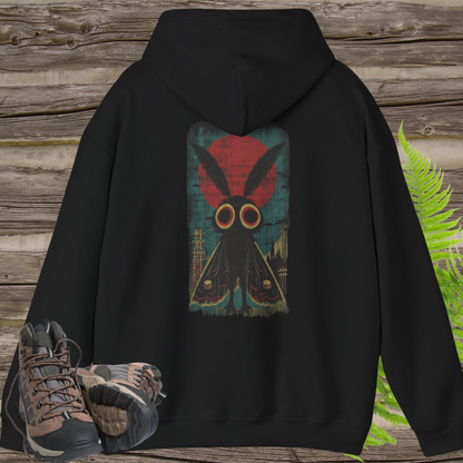 Mothman Vintage Poster Hoodie | Cryptid Graphic Hoodie – Urban Cryptids