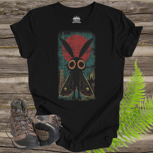 Mothman Vintage Poster T-Shirt | Cryptid Graphic Tee – Urban Cryptids