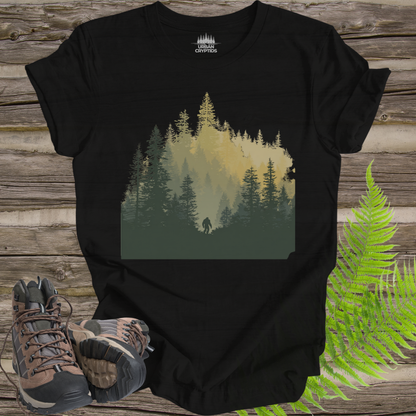 Wildman Chronicles: Into the Mist | Ape Canyon 1924 Bigfoot T-Shirt