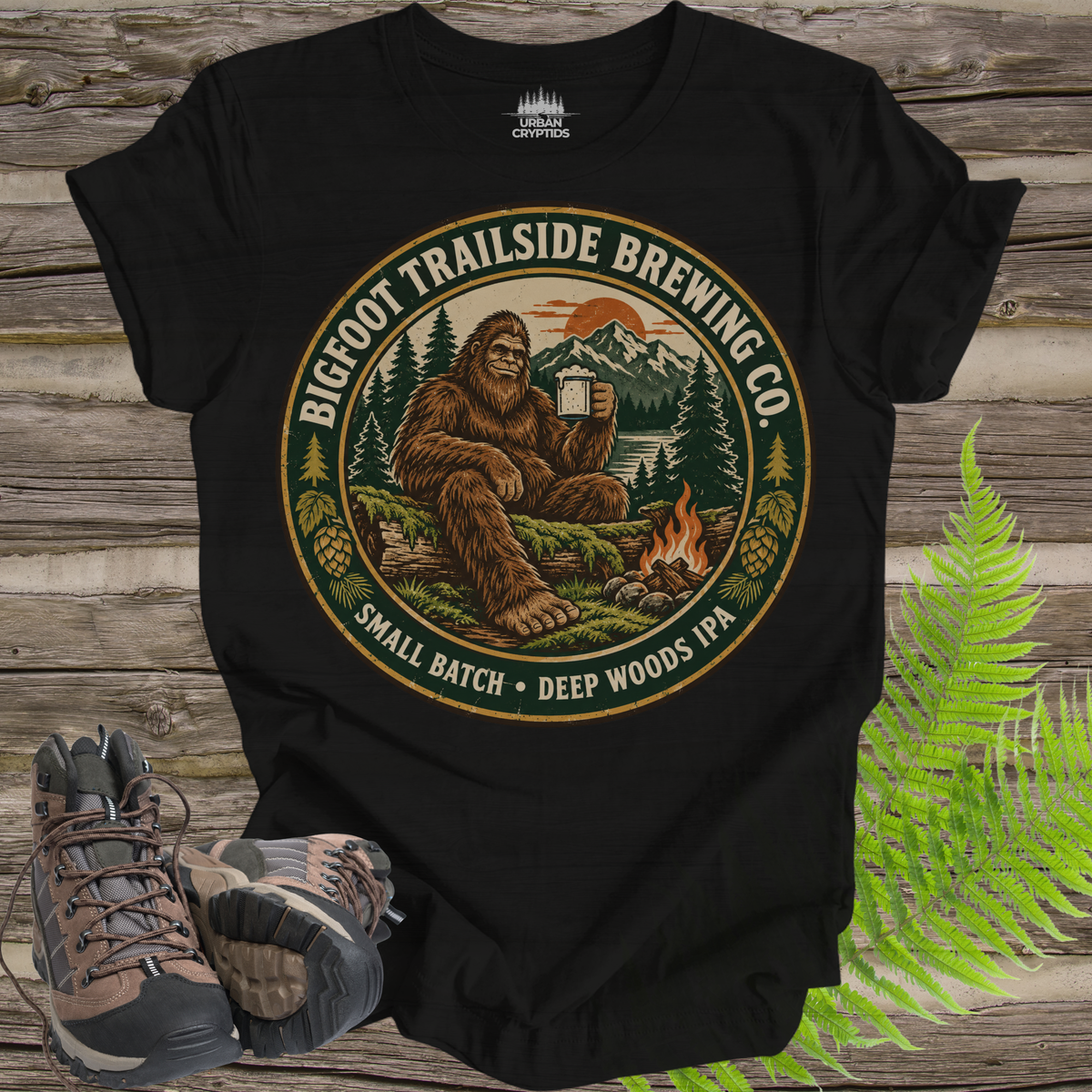 Bigfoot Trailside Brewing Co. T-Shirt – Vintage Sasquatch Beer Graphic Tee