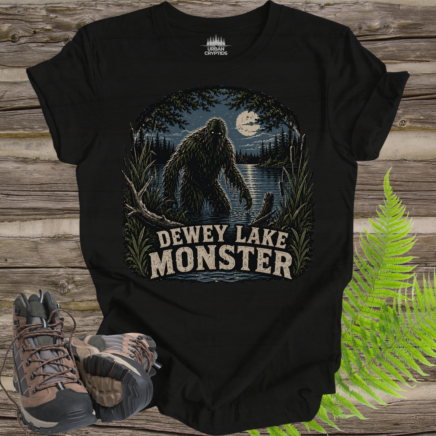 Dewey Lake Monster T-Shirt – Michigan Bigfoot Cryptid Shirt