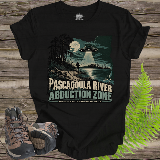 Pascagoula River Abduction Zone T-Shirt | Mississippi UFO Legend