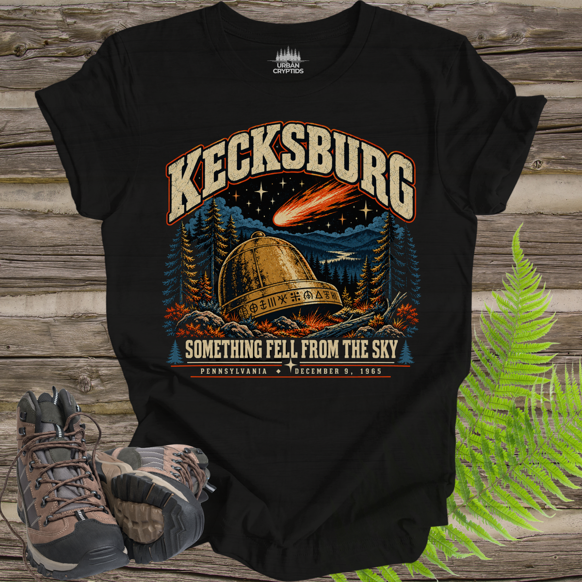Kecksburg UFO Incident T-Shirt – Vintage Pennsylvania 1965 Alien Crash Graphic Tee