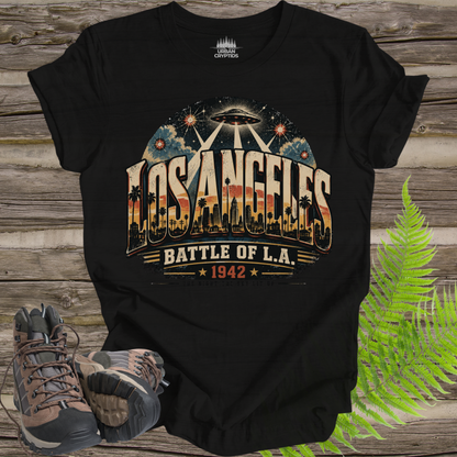 Los Angeles UFO T-Shirt – Battle of L.A. 1942 Vintage California Tee