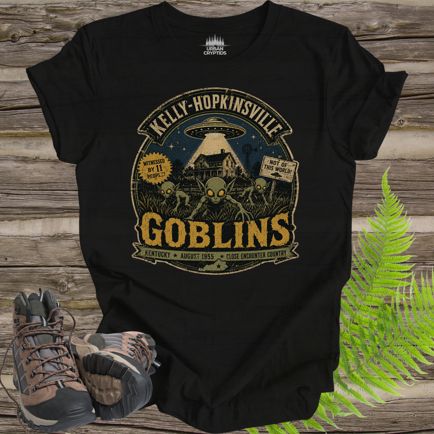 Kelly-Hopkinsville Goblins | Kentucky 1955 Close Encounter Vintage T-Shirt