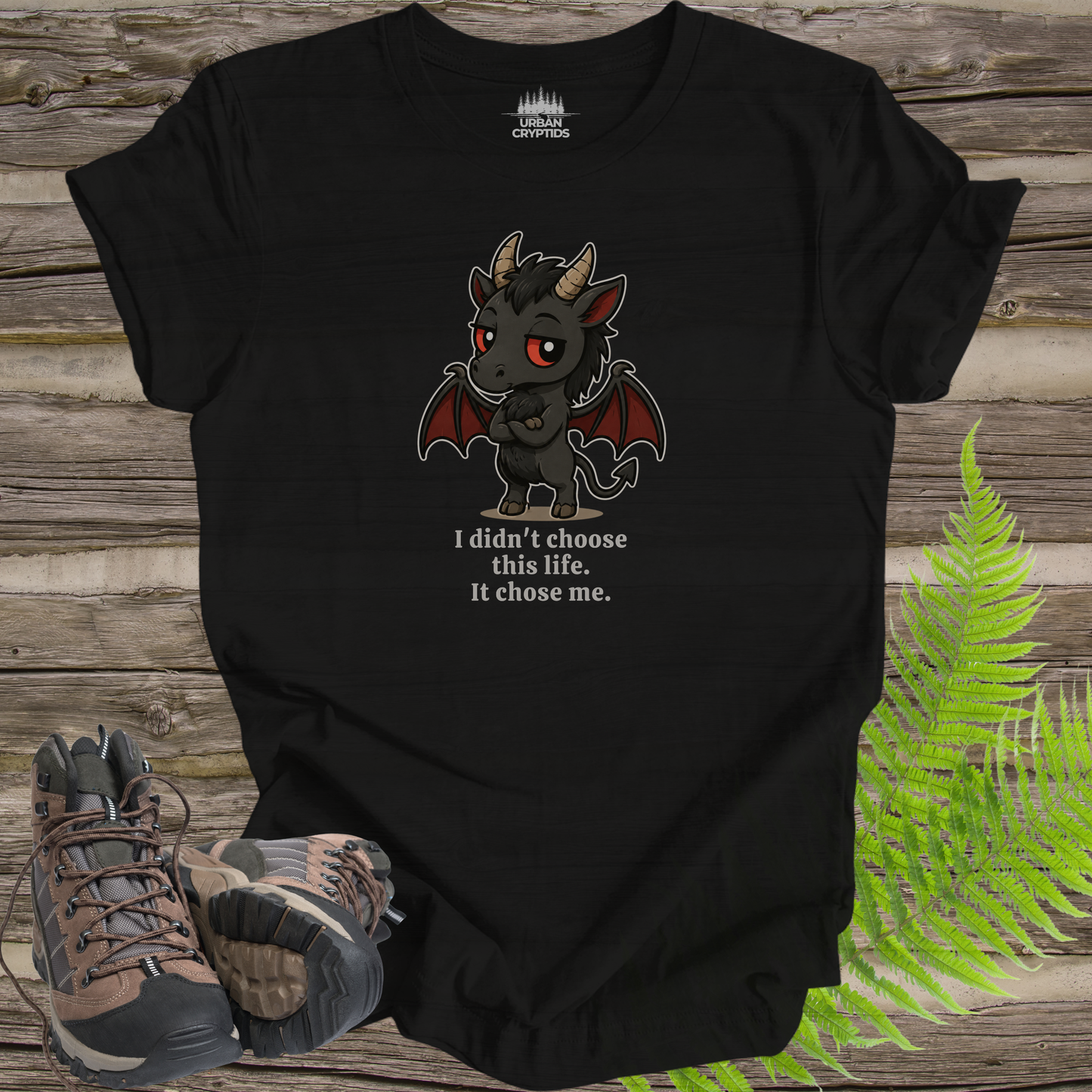 I Didn't Choose This Life | Cute Chibi Jersey Devil T-Shirt