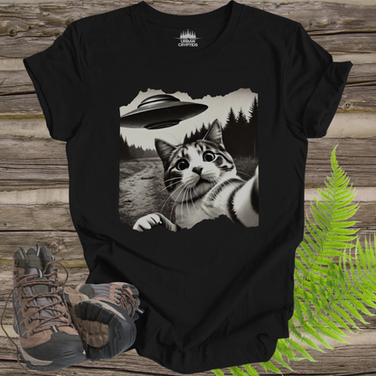 UFO Cat Selfie In Field