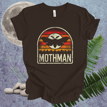 Mothman Tee with Colorful Background