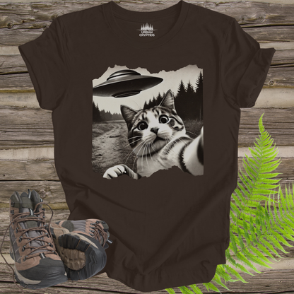 UFO Cat Selfie In Field