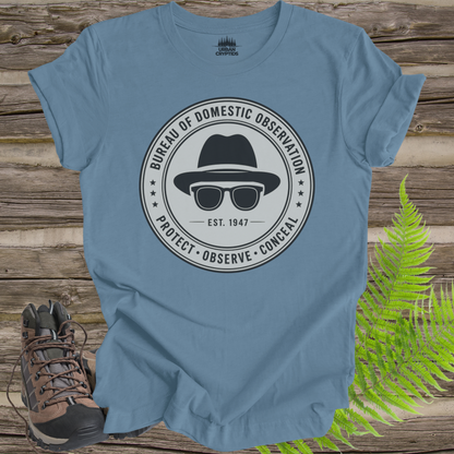 Bureau of Domestic Observation T-Shirt | Men in Black Inspired Paranormal Graphic Tee