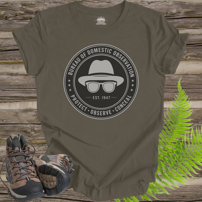 Bureau of Domestic Observation T-Shirt | Men in Black Inspired Paranormal Graphic Tee