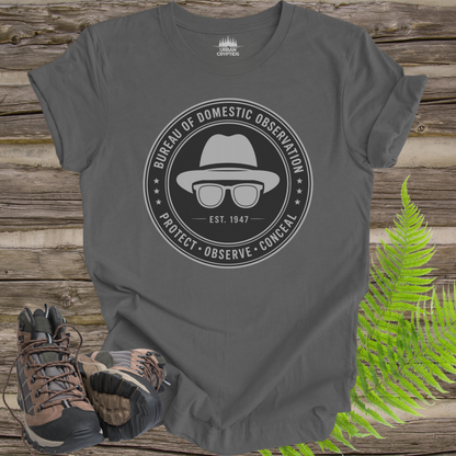Bureau of Domestic Observation T-Shirt | Men in Black Inspired Paranormal Graphic Tee