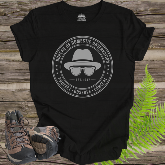 Bureau of Domestic Observation T-Shirt | Men in Black Inspired Paranormal Graphic Tee